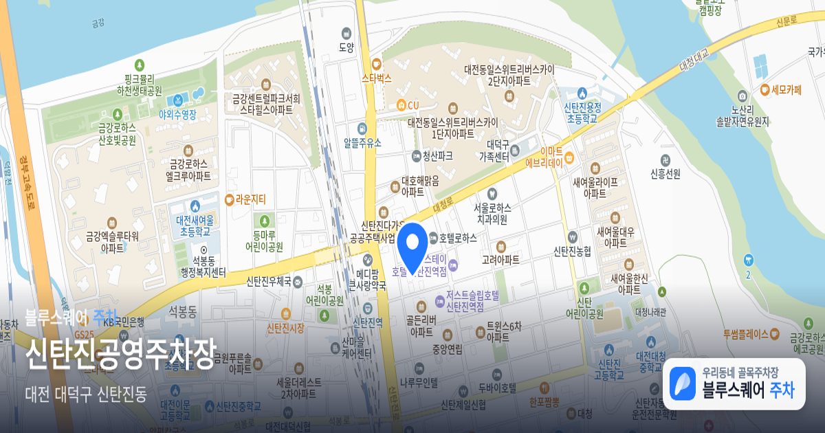 신탄진공영주차장 위치 지도