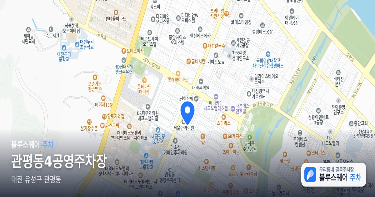 관평동4공영주차장 위치 지도