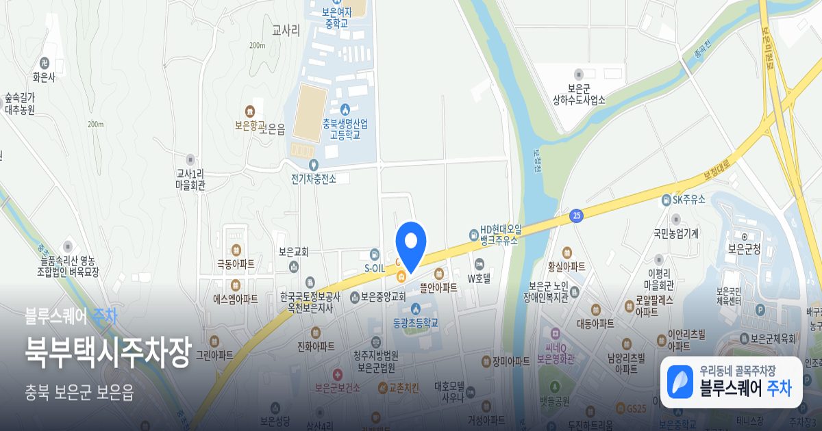 북부택시주차장 위치 지도
