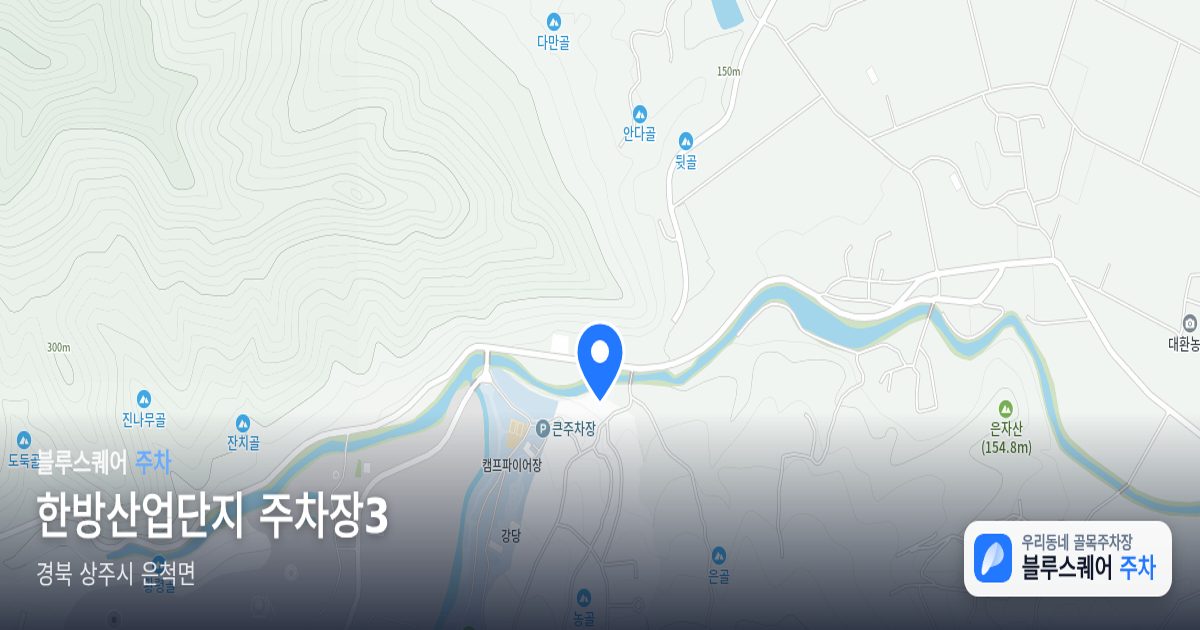 한방산업단지 주차장3 위치 지도