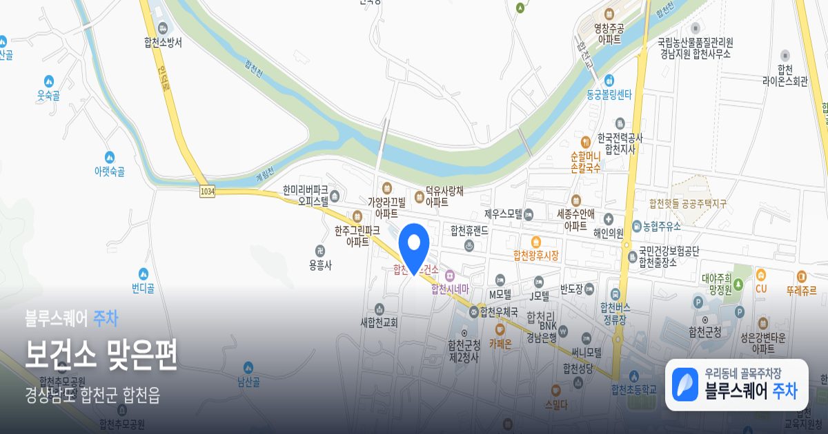 보건소 맞은편 위치 지도
