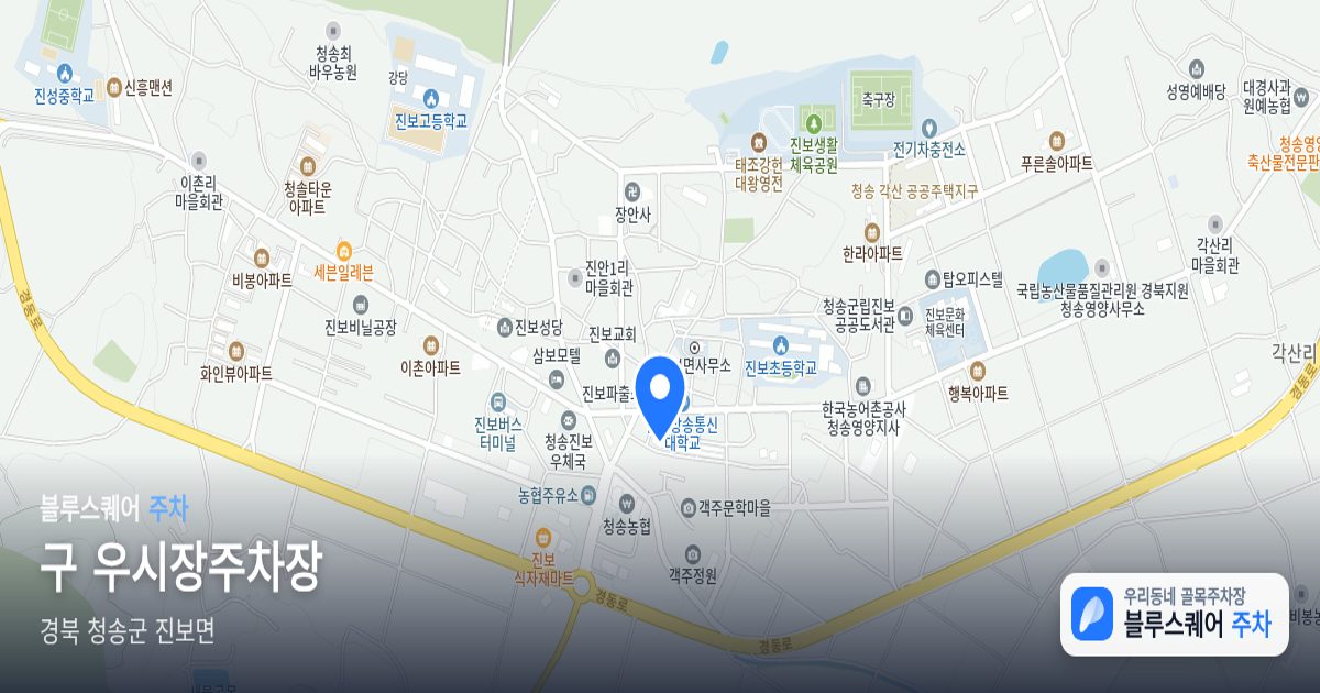 구 우시장주차장 위치 지도