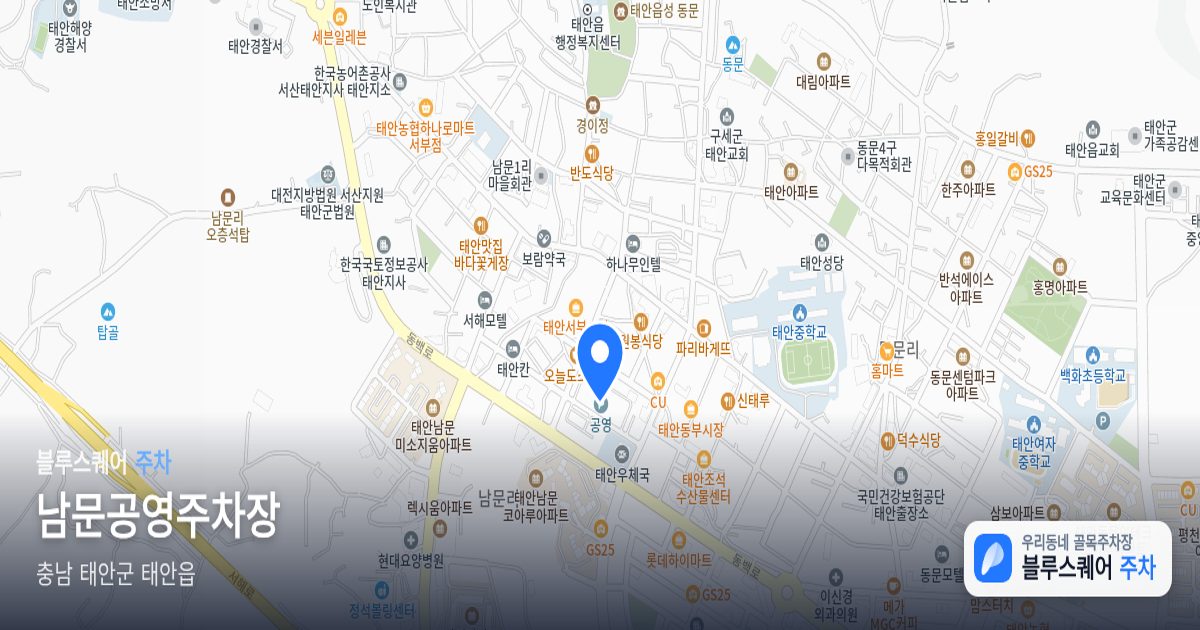 남문공영주차장 위치 지도