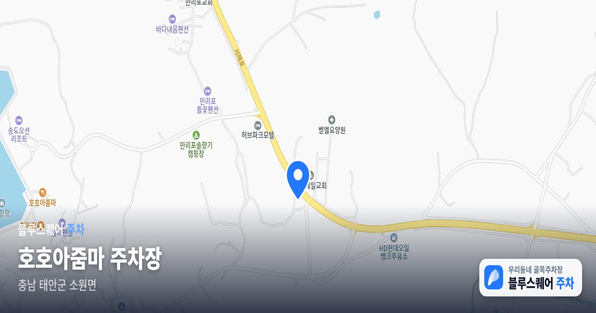 호호아줌마 주차장 위치 지도