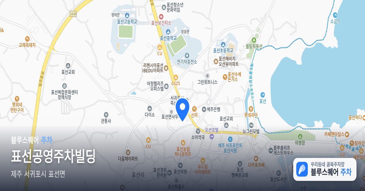 표선공영주차빌딩 위치 지도