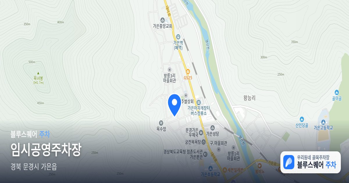 임시공영주차장 위치 지도