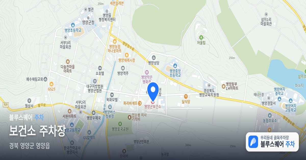 보건소 주차장 위치 지도