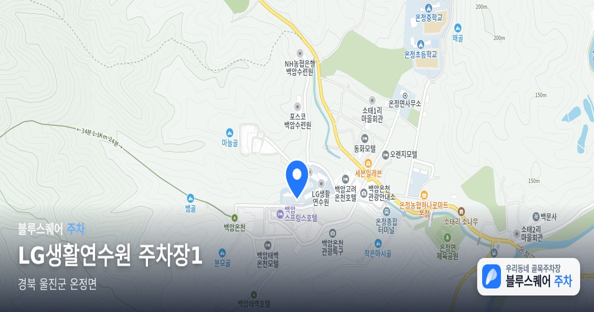 LG생활연수원 주차장1 위치 지도