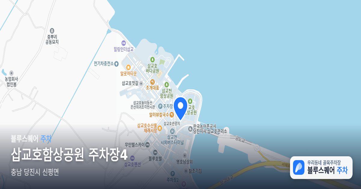 삽교호함상공원 주차장4 위치 지도