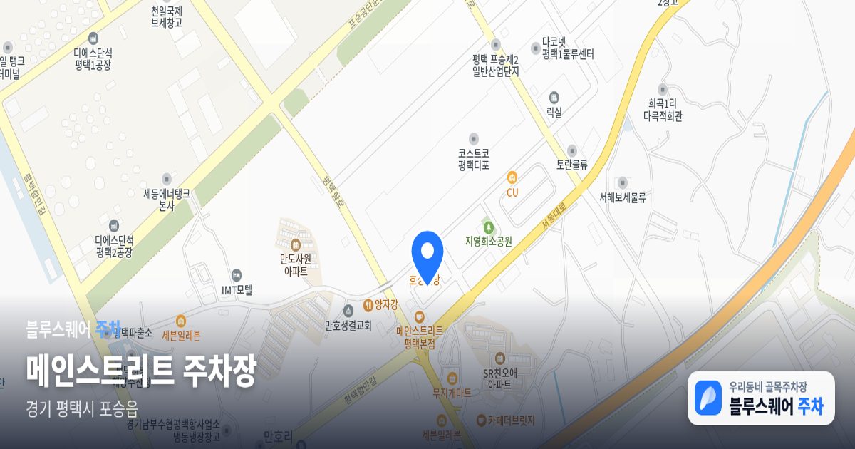 메인스트리트 주차장 위치 지도