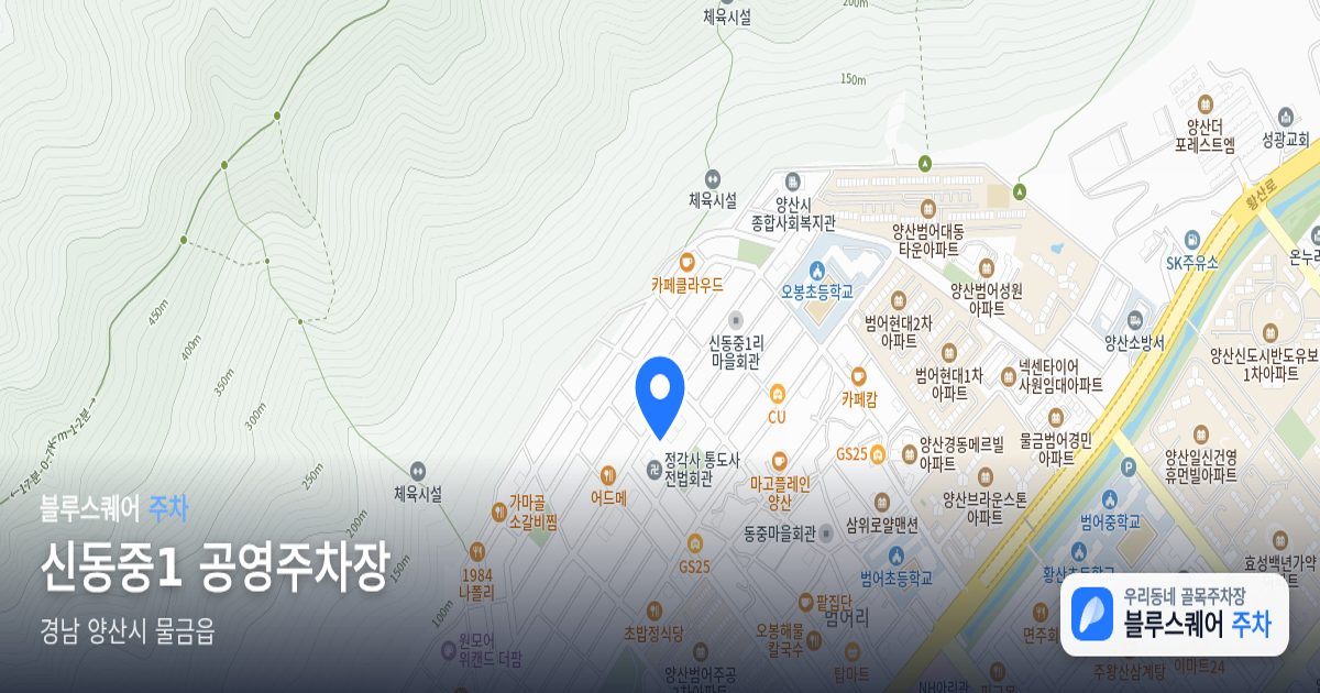 신동중1 공영주차장 위치 지도
