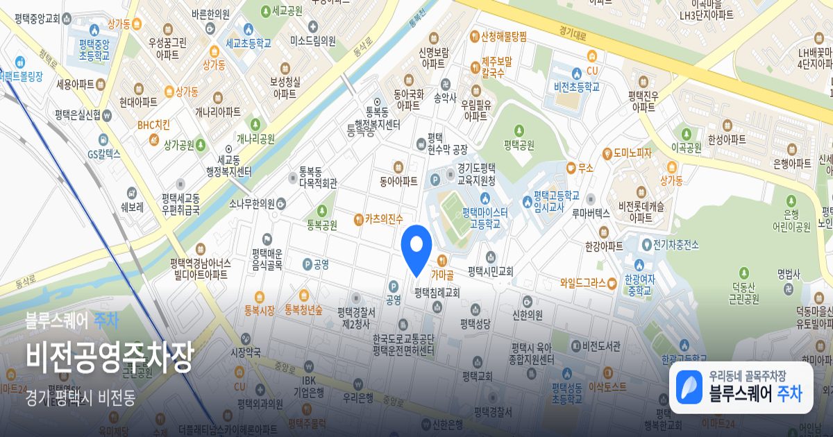 비전공영주차장 위치 지도