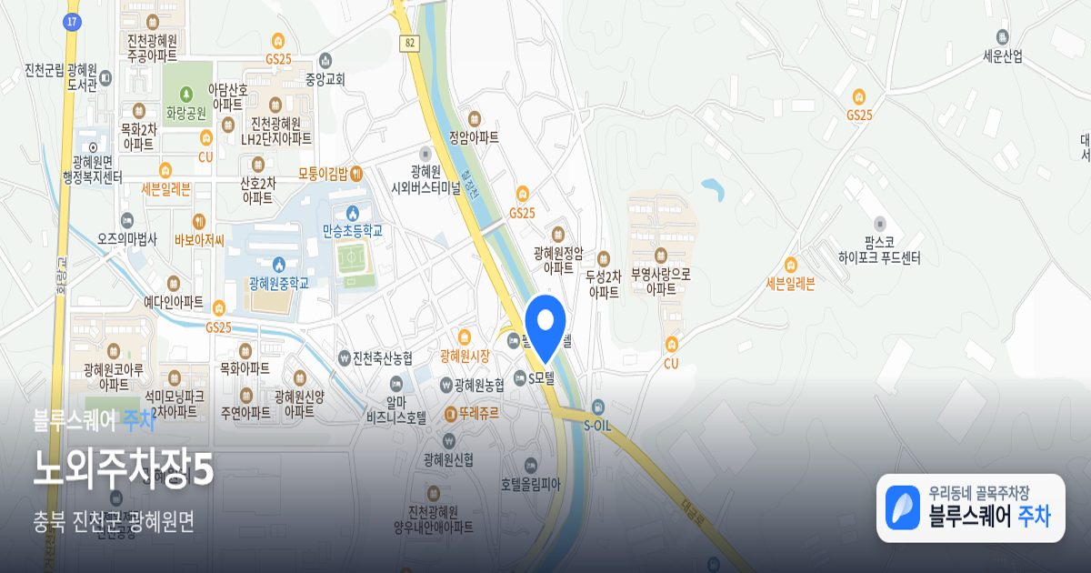 노외주차장5 위치 지도