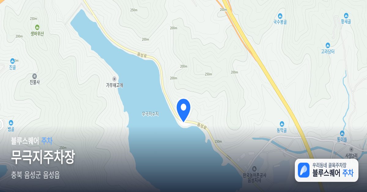 무극지주차장 위치 지도