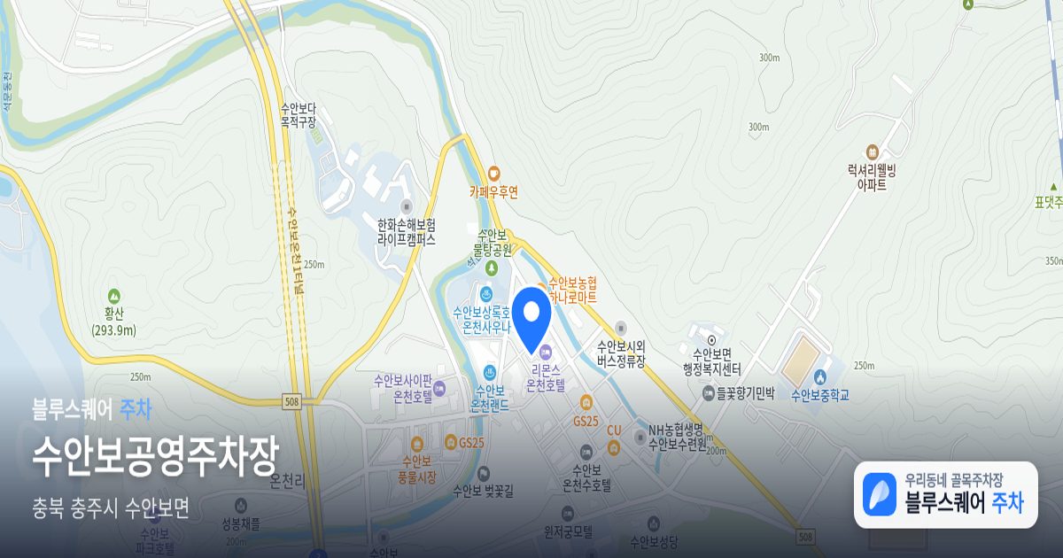 수안보공영주차장 위치 지도