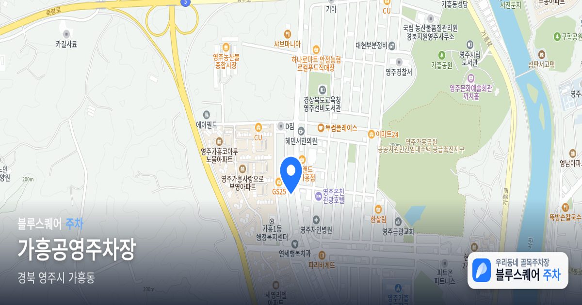가흥공영주차장 위치 지도