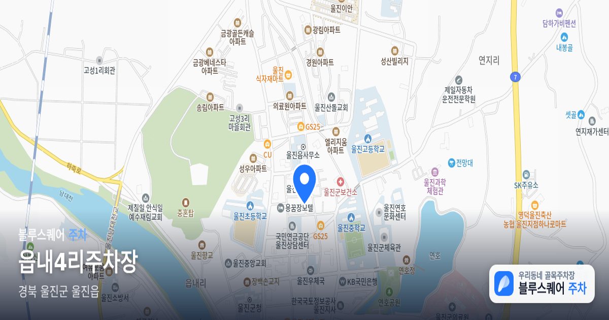 읍내4리주차장 위치 지도