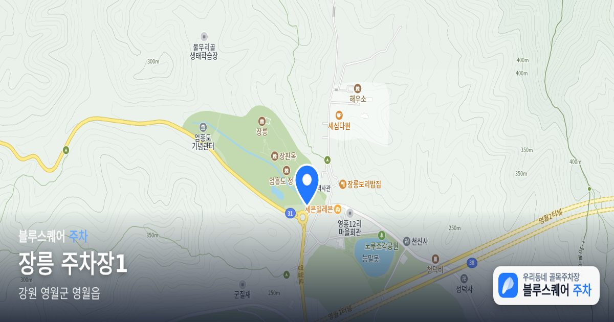 장릉 주차장1 위치 지도