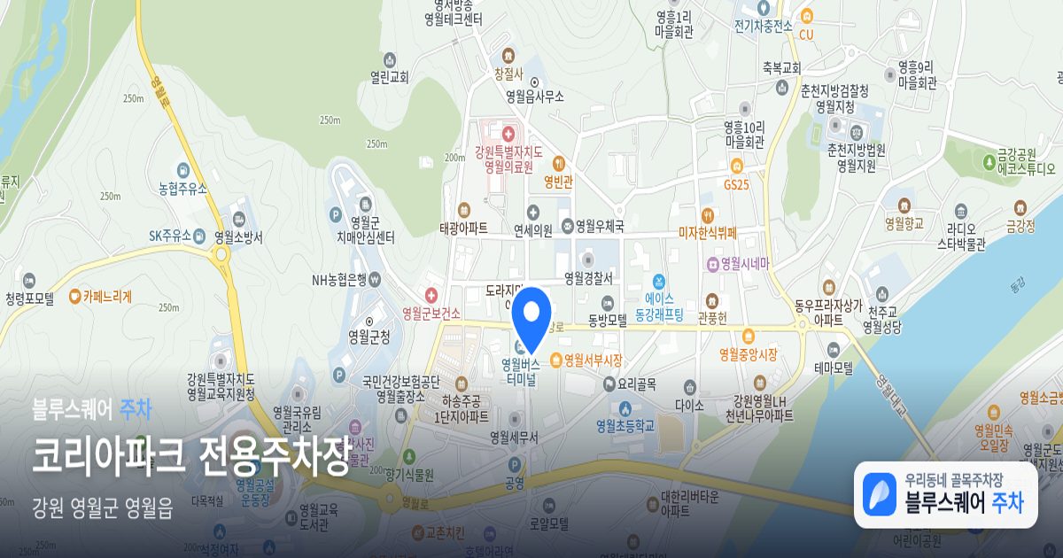 코리아파크 전용주차장 위치 지도