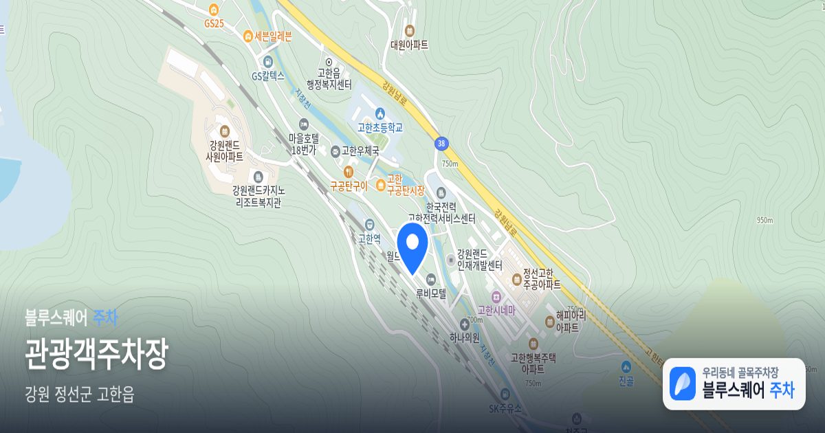 관광객주차장 위치 지도