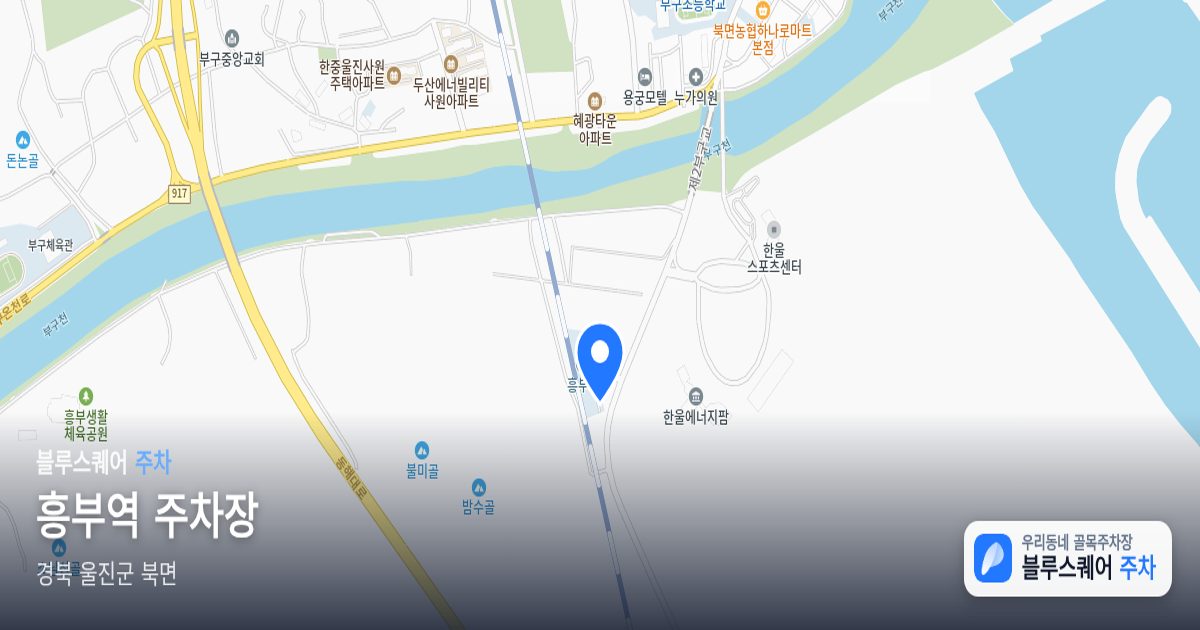 흥부역 주차장 위치 지도