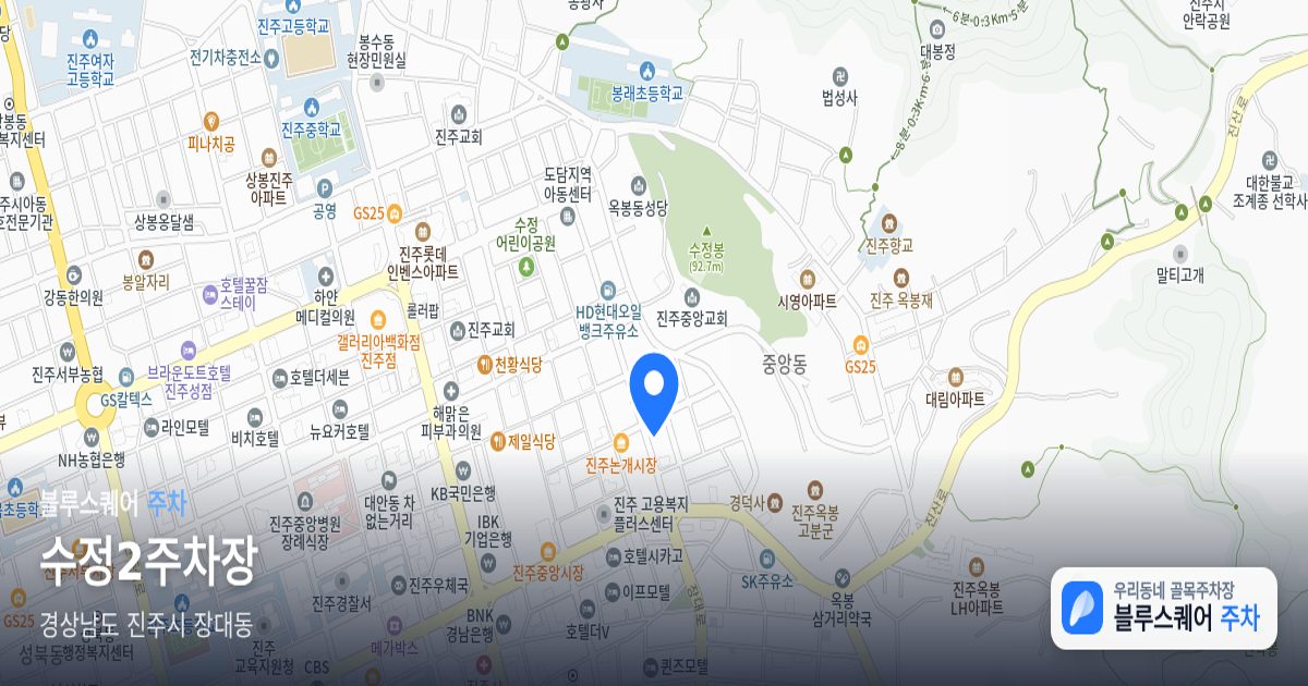 수정2주차장 위치 지도