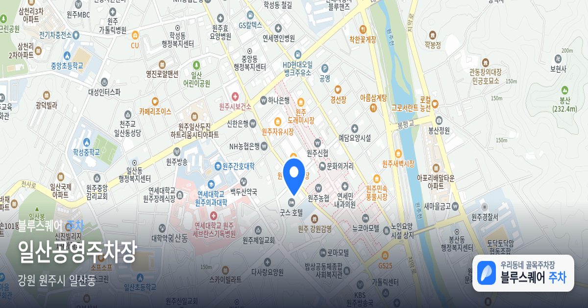 일산공영주차장 위치 지도