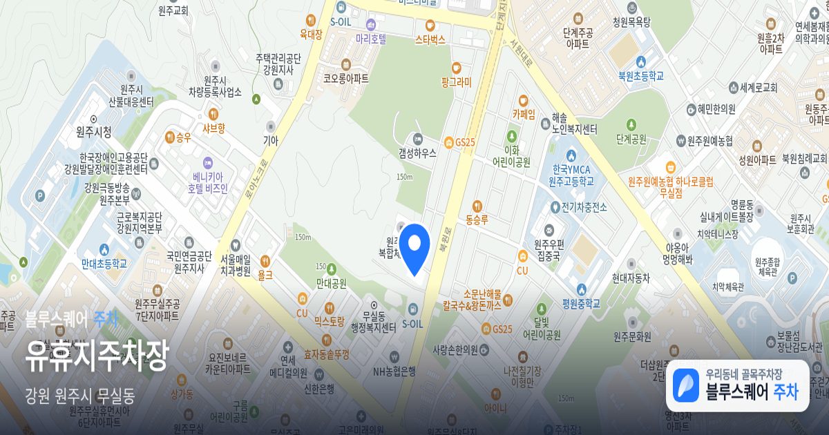 유휴지주차장 위치 지도