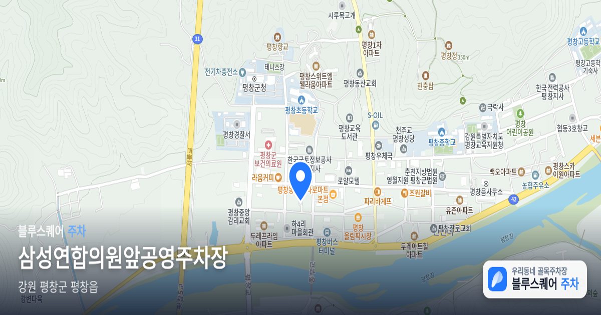 삼성연합의원앞공영주차장 위치 지도