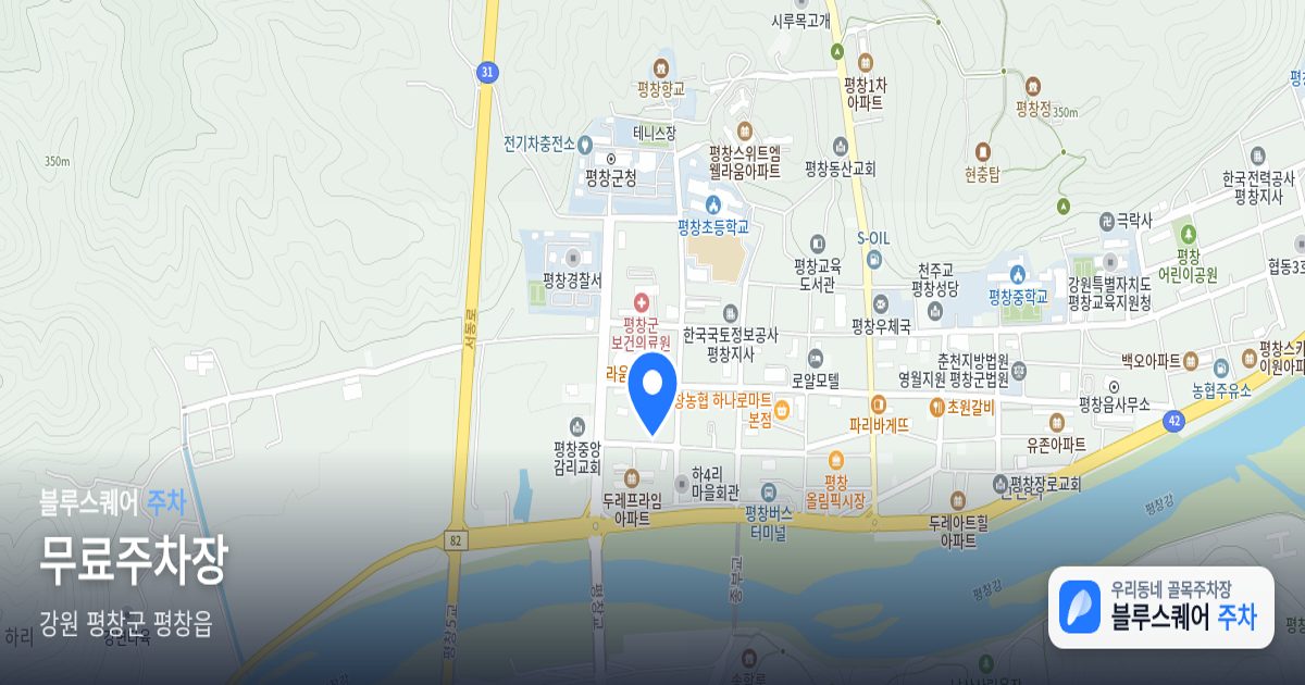 무료주차장 위치 지도
