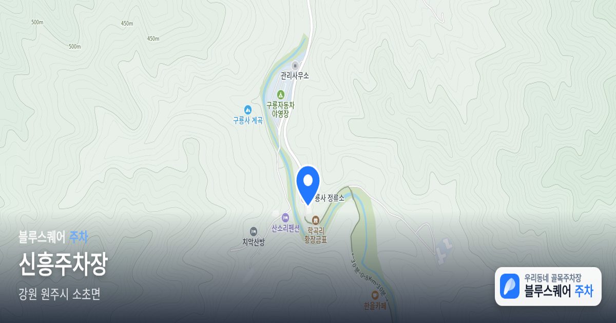 신흥주차장 위치 지도
