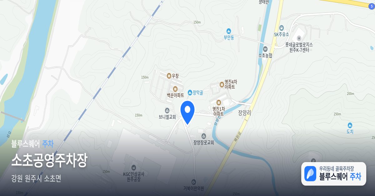 소초공영주차장 위치 지도