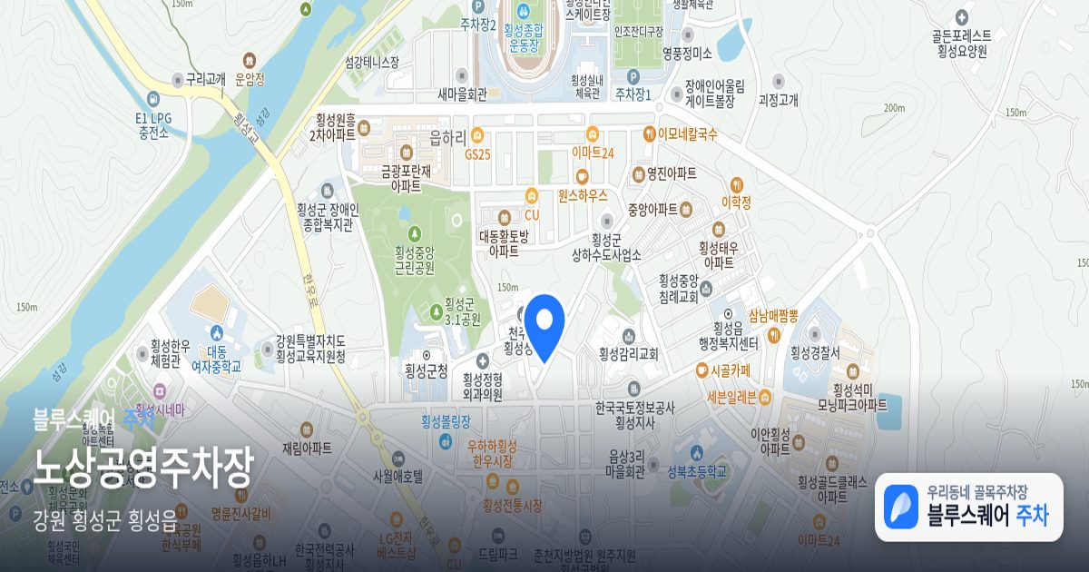 노상공영주차장 위치 지도