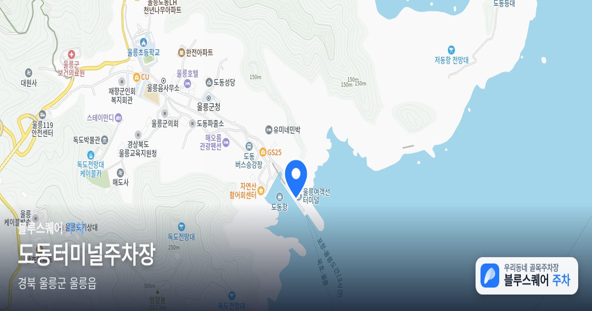 도동터미널주차장 위치 지도