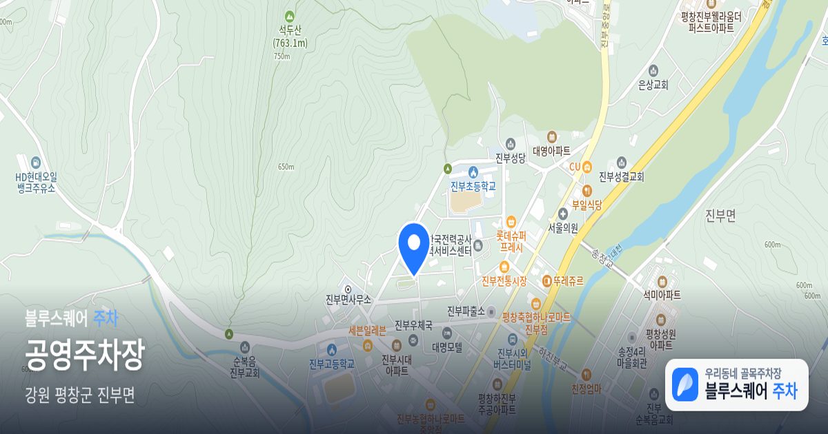 공영주차장 위치 지도