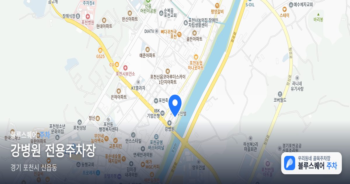 강병원 전용주차장 위치 지도