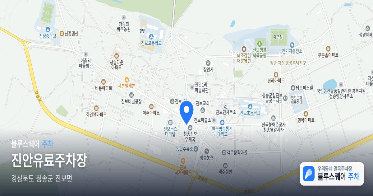 진안유료주차장 위치 지도