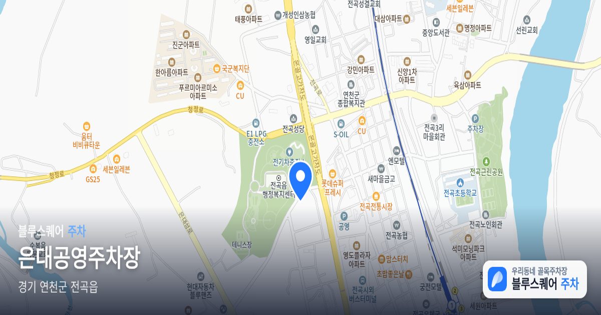 은대공영주차장 위치 지도