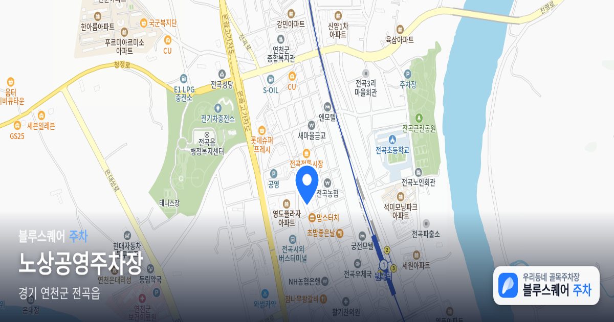 노상공영주차장 위치 지도