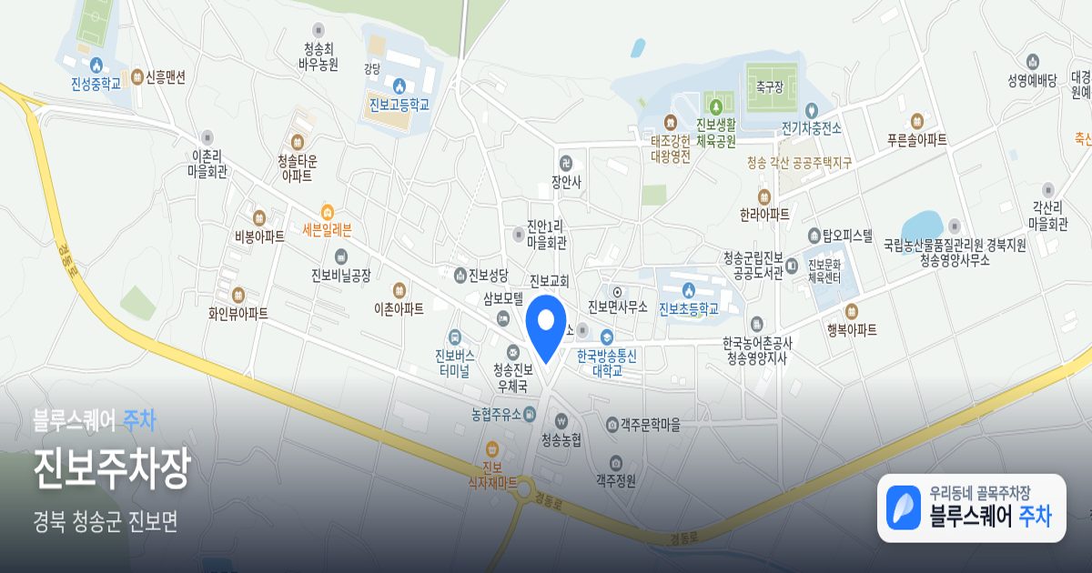진보주차장 위치 지도