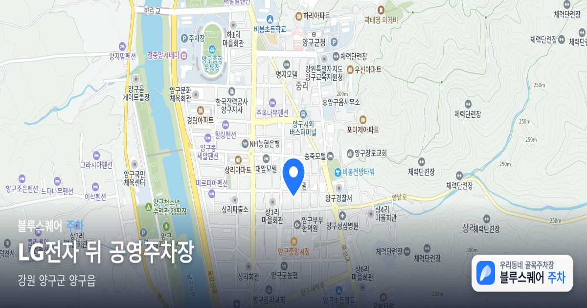 LG전자 뒤 공영주차장 위치 지도