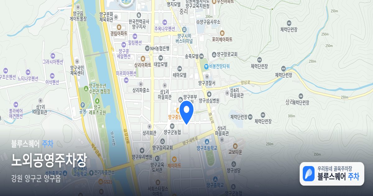 노외공영주차장 위치 지도