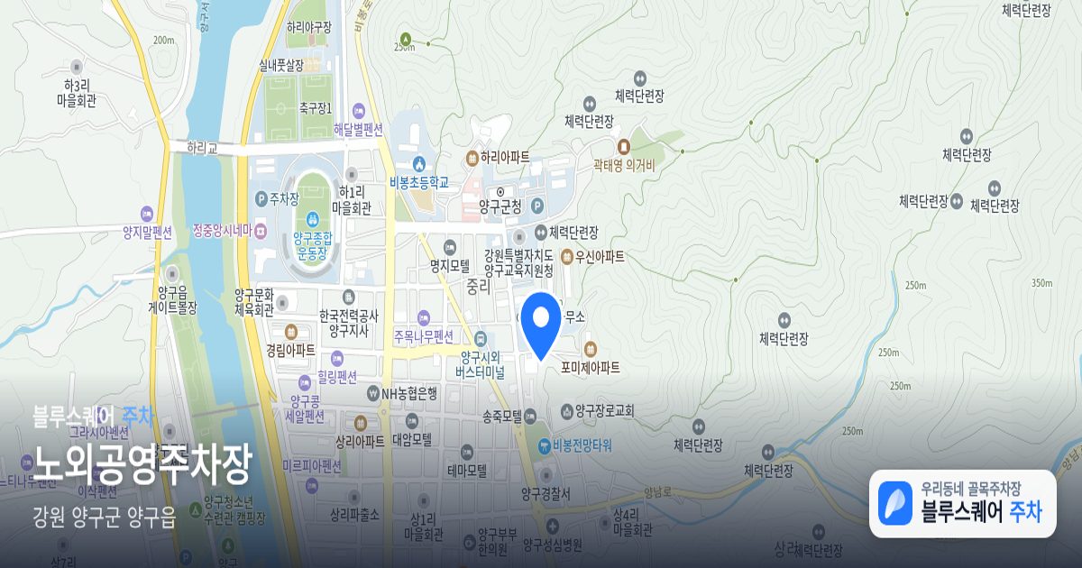 노외공영주차장 위치 지도