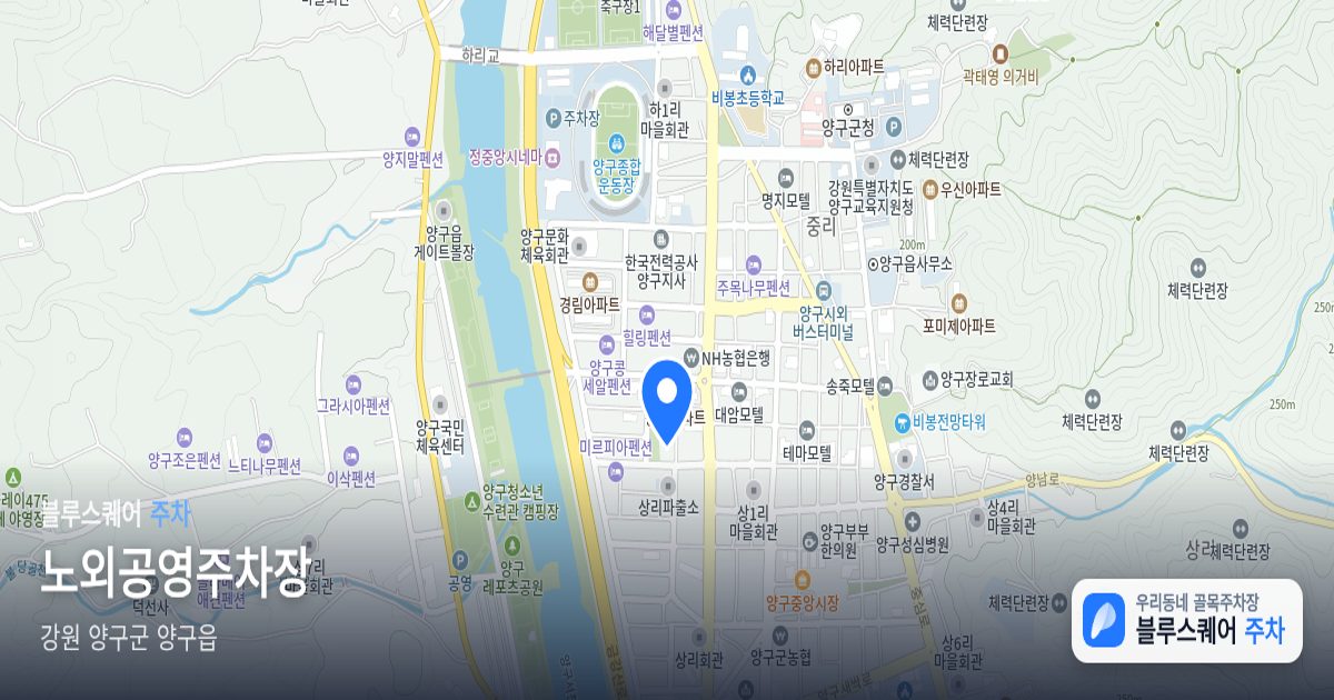 노외공영주차장 위치 지도