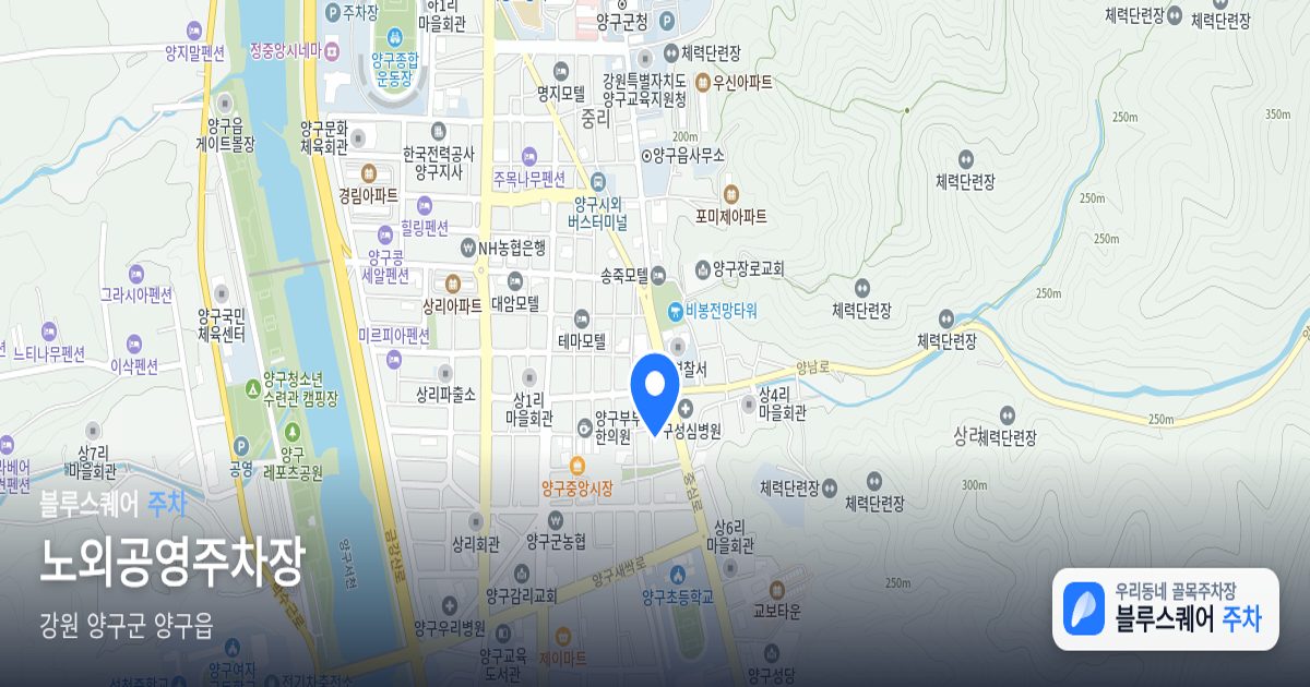 노외공영주차장 위치 지도