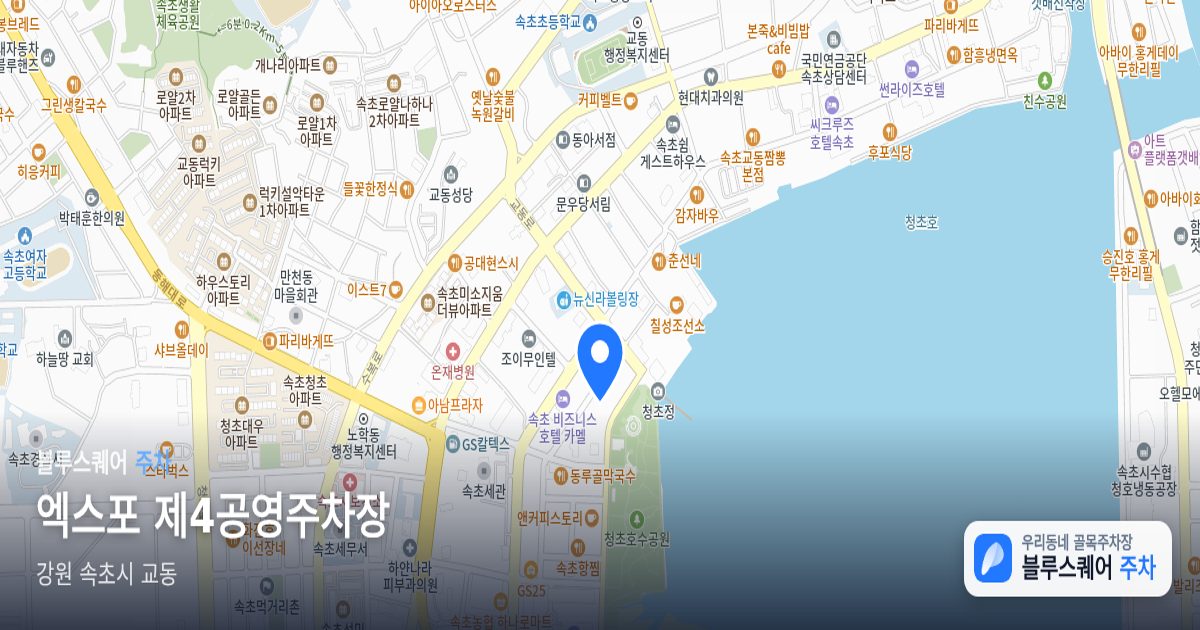 엑스포 제4공영주차장 위치 지도