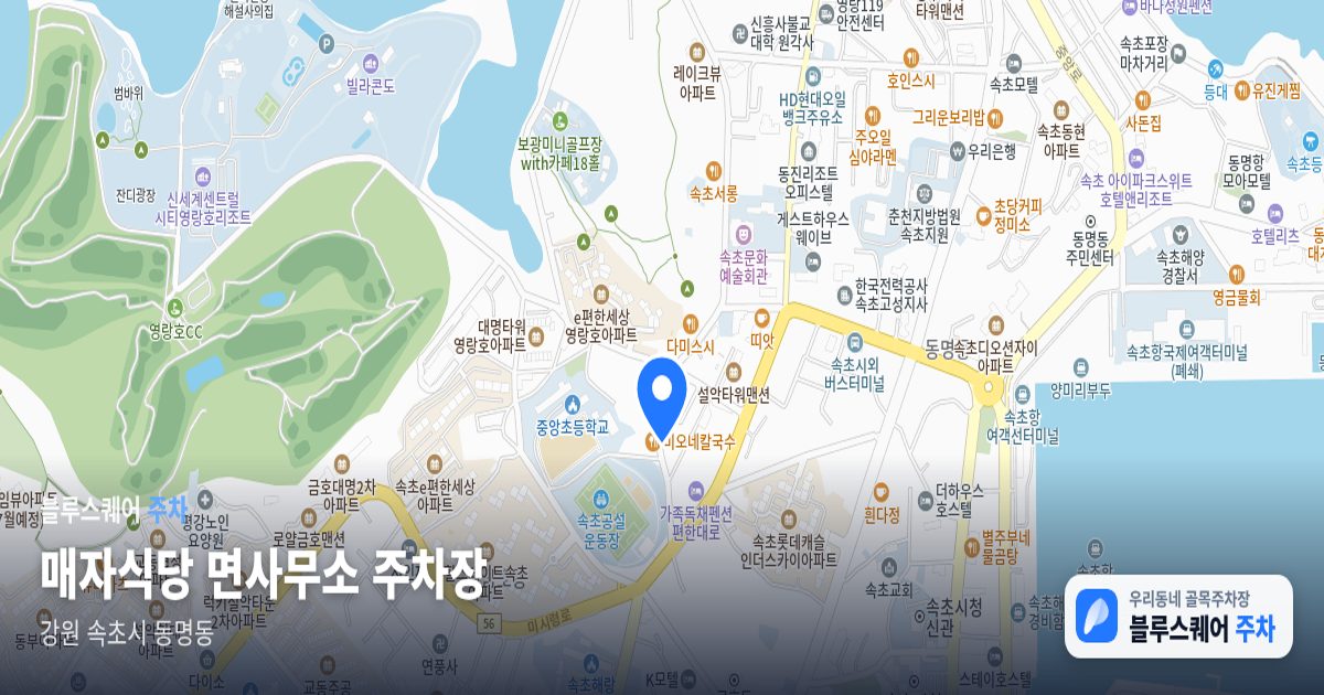 매자식당 면사무소 주차장 위치 지도