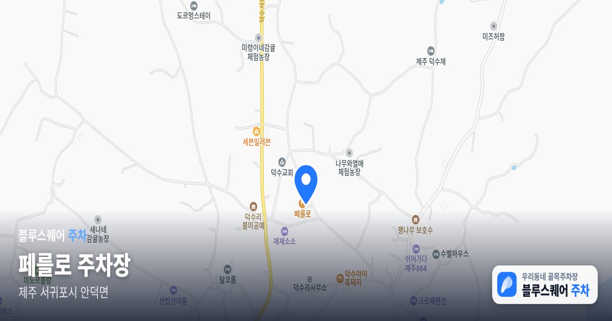 페를로 주차장 위치 지도