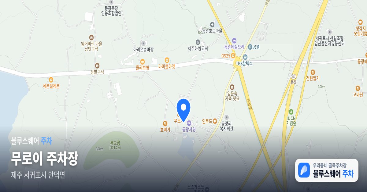 무로이 주차장 위치 지도