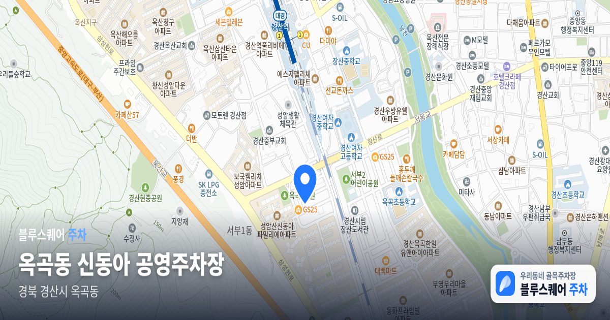 옥곡동 신동아 공영주차장 위치 지도